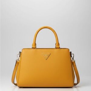 Guess Yellow Satchel Bag